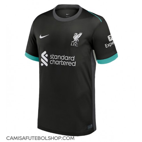 Camisa de time de futebol Liverpool Replicas 2º Equipamento 2024-25 Manga Curta